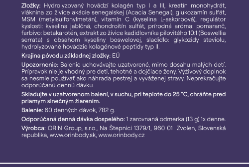 ORIN ELASTIC SPORT kolagen pro sportovce