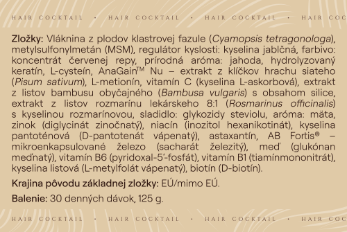 HAIR Coctail – jahoda & máta