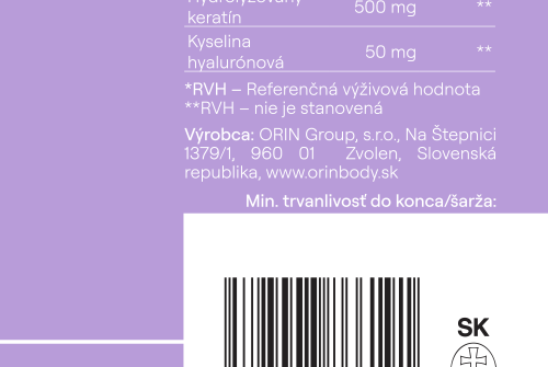 ORIN KERATIN na vlasy a nehty