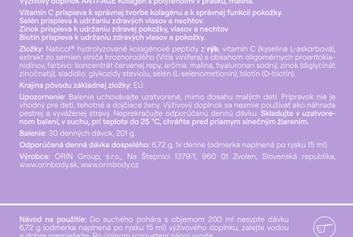(A36) 3x ORIN ANTI-AGE kolagen s polyfenoly