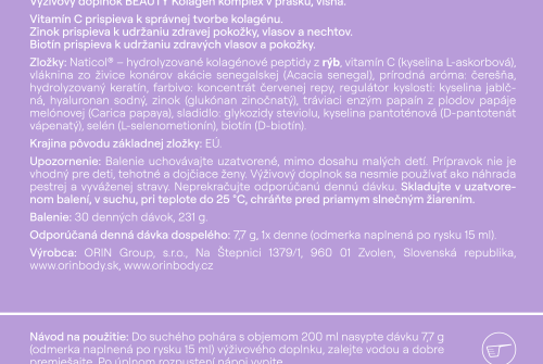 ORIN BEAUTY Kolagen komplex pro vlasy, nehty a pleť