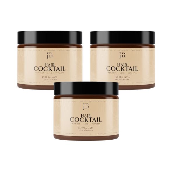 Trojbalení HAIR Cocktail – jahoda & máta
