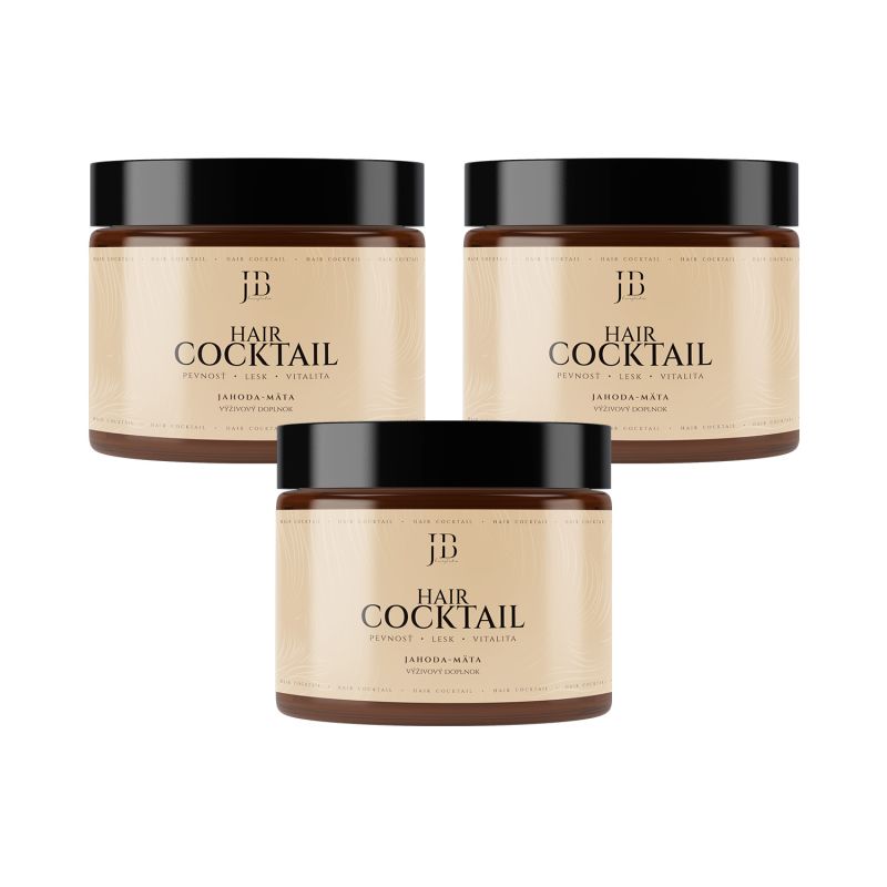 Trojbalení HAIR Cocktail – jahoda & máta