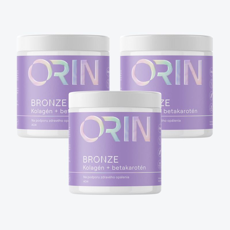 (A29) 3x ORIN BRONZE kolagen s betakarotenem